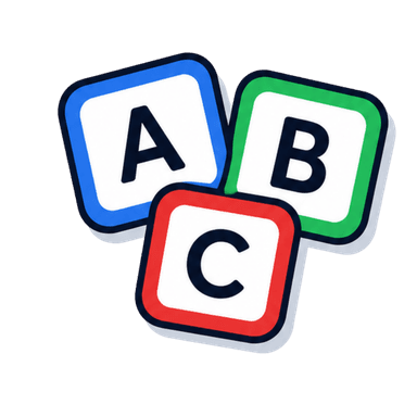 Icone de letras do jogo 3 Letras